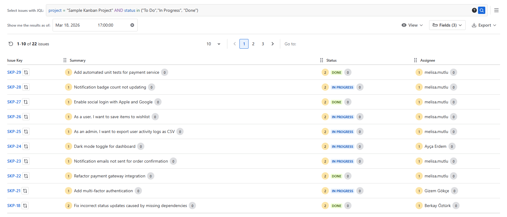 Historic Query Report