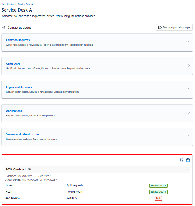 Project Portal Panel